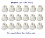 REEPEE Extra Large Super Absorbent Microfiber Refill Head for Spin Mop (Pack of 18)