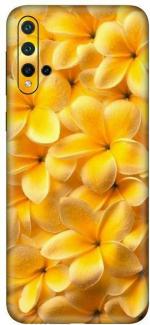 aadia Huawei Nova 5 Matte Vinyl Flower Printed Mobile Skin Sticker with Scratch Resistant Lamination