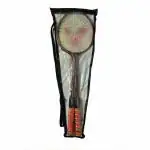 SPORTSHOLIC Double Shaft Rod Full Size Badminton Racquet set of 2 For Kids 10 To 12 Year