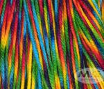 Simi Enterprise Rainbow Wool Ganga Knitting Yarn Thick Chunky Wool, Best Used With Knitting Crochet Needles, 400 G