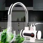 MyHomesWorld Electric Water Heater And Tankless Fast Water Heating Tap Instant Hot Kitchen Faucet - with Digital Display, Instant Electric Water Geyser For Bathroom Household