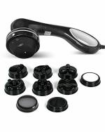 AGARO Handheld Full Body Massager with Massage Heads for Pain Relief and Relaxation Black