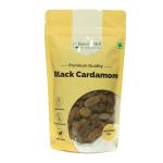 Harvest Hill Premium Black Cardamom Kali Elaichi 100gm - Slightly Sweet Mint Flavour - Vegan Foods Grocery - Hygienically Packed |100% Natural