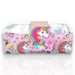 Samvardhan Stationery Pouch/Pencil Pen Case for Girls Kids/Big Capacity Pencil Pouch Cute Soccer Stationery Bag Organizer for School Office Supplies Students Chirldren Gift (Unicorn)