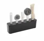 RONTENO Kitchen Cleaning kit Folding 4 Type Brushes for Cleaning All Utensil of Kitchen(1-Pic,White)