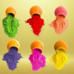 BRIGHT BLOOM Organic Gulal Natural and Herbal Gulal Eco Friendly Skin-friendly Holi Color Powder Pack of 6 (Red, Pink, Green, Yellow, Purple, Orange, 600 g)