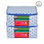 WINI KRAFTS Foldable Saree Covers Clothes Storage Bag Pack Of 2