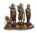 Idol Collections Multicolor Bonded Bronze Dattatrkeya Ram Darbar Set On Base, 8 Inch