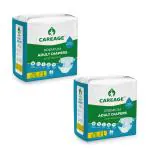 CAREAGE Premium Adult Diapers Large, Waist Size (31