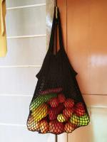 EcoTrendy.IN_Handstitched Organic Cotton Mesh Bag (Honey Comb Pattern) For Fruits/Vegetable/Grocery/Multipurpose/Washable/Re-usable