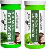 Park Daniel Pure And Natural Indigo Leaf Powder And Pudina Powder, 100 G Each (Combo Of 2) |Hair Care|Dandruff Control hair Powder|Healthy Strong Hair Mask