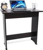 Tabniture Brown Engineered Wood Computer Desk Straight Diy