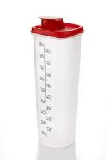 Oil Dispenser Bottle 1 Liter Leak Proof Plastic BPA Free Clear Oil Pourer for Olive And Refined Oils Sauces and Vinegar Easy Flow