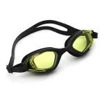 Viva Swimming Goggles for Boys and Girls (Black-Yellow)