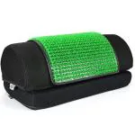 Metron Adjustable Foot Rest Stool Under Desk with Removable Acupressure Massage Accumat Plastic Top Sheet | Relieve Foot Pain and Improves Blood Circulation | TwoWashable Cover | Pack of 1