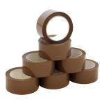 lapeta-2 inch Brown Packaging Tape Roll 65 meter ( 48 mm ) x 65 meter ( Pack of 8 )
