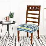 ohello in specific unique style and format Stretchable Polycotton Dining Chair Seat Covers Set of 6 Seater are Easily Machine Washable, Gives Perfect Looks to Dining Chairs | CSC005