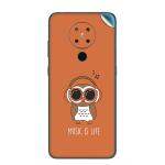 GADGETSWRAP Printed Vinyl Skin Sticker for Nokia 5.3 - owl-headphones