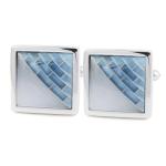 PELUCHE Mother Of Pearls & Cat'S Eye Studded Cufflinks For Men