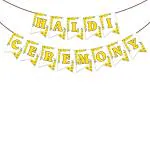 Zyozique 1 Set Haldi Ceremony Banner Haldi Props For Bride And Family Haldi For Haldi Ceremony Mehendi Backdrop Decoration Mehendi Decoration Items Fo