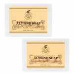Khadi Ark Herbal Natural Handmade Almond Bath Soap 125gm each Pack of 2