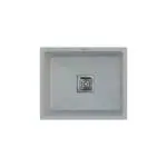 CURATE INDIA Single Bowl Granite Quartz Sink Kitchen | 21x18x9 Inch | 7 different Color Variations | PVC Waste Pipe | Modern Sink For Kitchen