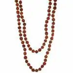 Shiv Ram Jyotish Kendra Astrology Paradise Brown Wood Chain Round Beads Mala for Women