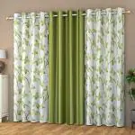 Mahi Textiles Premium Curtains Door||5feet||Pack of 3 Curtains.