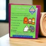 Parv Art Gallery Cute Jungle Theme Fridge Magnet Set - Vibrant Wooden Magnets for Kids, Strong and Sturdy, Pack of 5