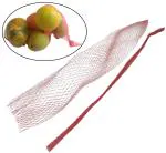 Aumni Crafts Packing Net Poly Mesh Pouches (Pack of 100) Expandable Size 42x15 CM Red For Fruits Vegetables Toys Multipurpose (M2)