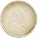 Vinishq Bamboo Arcea Leaf Disposable Plates 7 Inch Round Party Pack Compostable & Biodegradable Eco Friendly - Microwave Safe Plates, Breakfast Plates Pack of 25