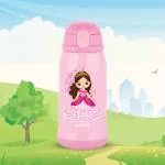 Borosil Hydra Princess Bottle 500 ml Stainless Steel Double Wall Vacuum Insulated Flask Water Bottle | 12 Hours Hot & 12 Hours Cold