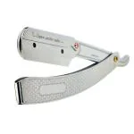 FATIMA Barber Stainless Steel Razor For Men Straight Edge Ustra ( Free Blade Inside)