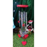 Ngt Online 8 Pipe 5 Red Heart Wind Chimes Model No-w22