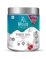 NRoute Powerfuel Pre Workout Supplement for Men & Women with Caffeine & Red Spinach, 300g, Cranberry