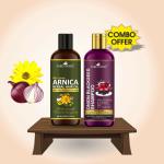 Park Daniel Premium Arnica Herbal Hair Oil And Onion Blackseed Herbal Shampoo For Hair Growth, 100 Ml Each (Combo Of 2)