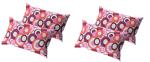 Gharsaaz Multicolor Printed Polycotton Pillow Covers Set of 4