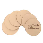 Estella 3.5 Inch DIY Plain MDF Coasters For Art and Craft - Painting - Home Decoration