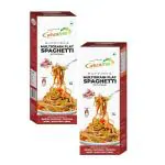 Wheafree Gluten Free Multigrain Flat Spaghetti (Fettuccine) (Pack of 2-200g each) | Goodness of Quinoa, Sorghum, Chickpea, Maize & Black Split Gram | with Chilli Garlic Seasoning