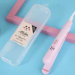 KARIMOTECH Mini SalonFinish Hair Straightener with Ceramic Coating Aluminium Plate, PTC Technology, 360degree Swivel Cord with 1.8m length (Pink)