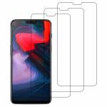 Kite Digital OnePlus 6 Transparent Tempered Glass Screen Protector with Full Screen Coverage - Except Edges and Easy Installation Kit (Pack of 3)