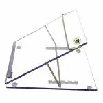 DESKDOCK Acrylic Writing Desk Clear Writing Table Top Elevator With Adjustable Height For Office Easy Reading Desk (15x12 Inches) Premium 7mm Thickness, Transparent