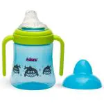 Adore Zippy Soft Spout Sipper Cup |Soft Trainer with Bite-Resistant Spout with Non-Slip Handles 240ml (Blue)
