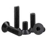 RELY (Pcs-25) M6 X 12mm Countersunk Head Allen Screw with Allenkey 1 Pc |Allen Key CSK Head Machine Screws | Alloy Steel Grade 10.9 Black Finish