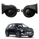 Oshotto 12V (K8001) Car Horn - Trumpet Sound 2Pc Set (Low + High) compatible with Hyundai Creta (2020-2022)