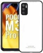 Aviaaz Poco M3 Pro Luxury Glass White Back Cover
