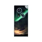 GADGETSWRAP Printed Vinyl Skin Sticker for Tecno Phantom X2 - Northern Lights Aurora Borealis Forest