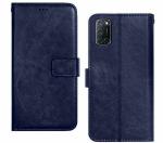 CASECRAFT Oppo A72, Model CPH2067 Blue Rubber, Cloth And Artificial Leather Shock Proof Mobile Back Cover