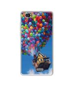 Casotec Ballon House DesignPrinted Silicon Soft TPU Back Case Cover for Lava V2s