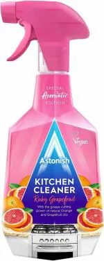 Astonish Kitchen Cleaner Ruby Grapefruit Trigger Spray Removes Grease and Kitchen Dirt Quickly 750ml